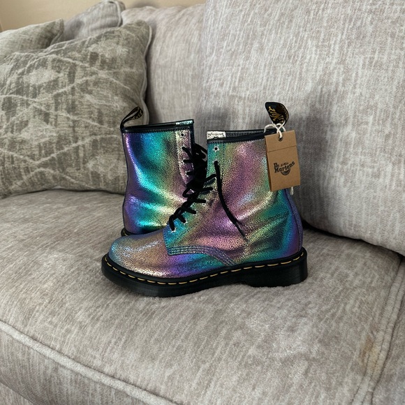 Dr Marten Purple 1460 Rainbow Ray Mermaid Boots - RARE - Picture 5 of 11